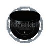 [47442045] Розетка SCHUKO с з/к, с крышкой (чёрный глянец) <Berker-R>