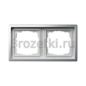 3rozetki.ru - Gira - [0212115] Gira F100 Рамка, Хром 2-ая.