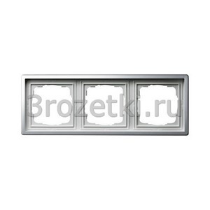 3rozetki.ru - Gira - [0213115] Gira F100 Рамка, Хром 3-ая.