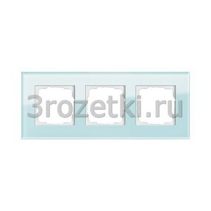 3rozetki.ru - Gira - Esprit - [021318] Рамка 3 постовая стекло, вертикальная/горизонтальная (салатовый).