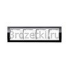 [0214733] Рамка 4 постовая акрил, вертикальная/горизонтальная вставка белая (чёрный) <Gira-Event Clear>