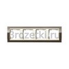 [0214761] Рамка 4 постовая акрил, вертикальная/горизонтальная вставка кремовая (коричневый) <Gira-Event Clear>