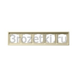 3rozetki.ru - Gira - [0215111] Рамка пятикратная, кремовая.