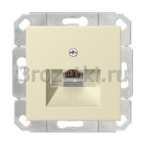 3rozetki.ru - Gira - System 55 - [] Розетка интернетная одинарная UAE 1xRJ45 6cat. (слоновая кость).