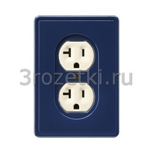 3rozetki.ru - Gira - [049646] Розетка двойн. американский стандарт, 2пол.+125B, NEMA 5-20R.