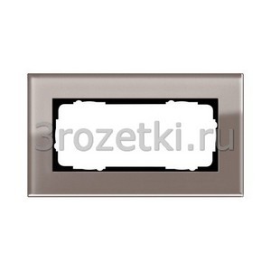 3rozetki.ru - Gira - [1002122] Двойная рамка без перегородки.