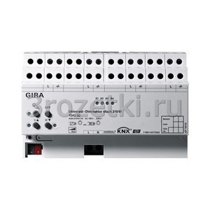 3rozetki.ru - Gira - [104300] Универсальный светорегулятор Instabus KNX/EIB 4-канальный.