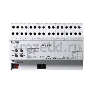 3rozetki.ru - Gira - [217400] Универсальный диммер 4х 250 W KNX/EIB REG.