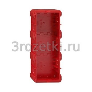 3rozetki.ru - Gira - [289300] Монтажная коробка Е22 3-местная.