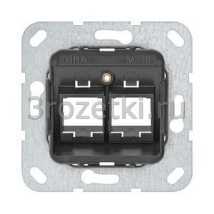 3rozetki.ru - Gira - [561000] Опорное кольцо Modular Jack 10 2 местный.