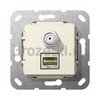 [569701] Разъем MJ RJ45 Cat 6A 10 GB, SAT F <Gira>