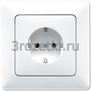 3rozetki.ru - Jung - [120KIBFWW] SCHUKO®-розетка 16 A / 250 B ~, Термопласт (ударопрочный) блестящий, белый.