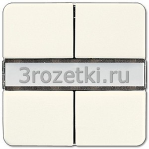 3rozetki.ru - Jung - [2072NABS] KNX кнопочный сенсор, 2 группы, Термопласт (ударопрочный) блестящий, слоновая кость.