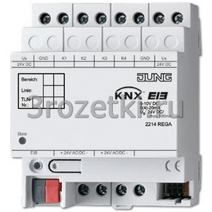 3rozetki.ru - Jung - [2214REGA] KNX аналоговый вход 4 группы.