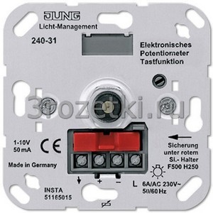 3rozetki.ru - Jung - [240-31] Потенциометр для регулирования люминесцентных ламп с кнопкой .