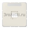 [569-15WE] Kрышка с полем для надписи 6 x 37 мм, Термопласт (ударопрочный) блестящий, слоновая кость <Jung>