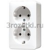 [6020KIAWW] SCHUKO®-розетка 16 A / 250 B ~, с дополнительной защитой, белый <Jung>