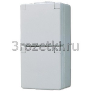 3rozetki.ru - Jung - [622W] SCHUKO®-розетка 2-ная 16 A / 250 B ~, для вертикального монтажа, корпус 70 х 140 х 47 мм.