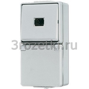 3rozetki.ru - Jung - [671W] SCHUKO®-розетка 16 A / 250 В ~ с кнопкой без фиксации 10 A / 250 В ~ (без символа), 1-пол. НО контак.