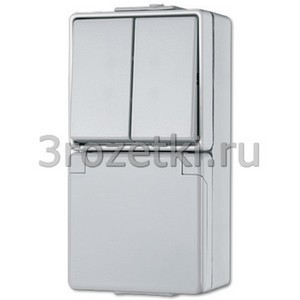 3rozetki.ru - Jung - [675W] SCHUKO®-розетка 16 A / 250 B ~ с двухклавишным выключателем 10 A / 250 B ~.