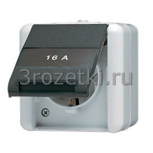 3rozetki.ru - Jung - [820KINAW] SCHUKO®-розетка 16 A / 250 B ~, с дополнительной защитой.