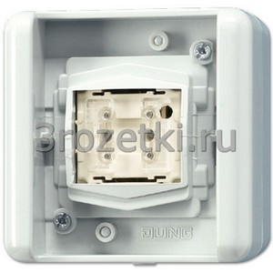 3rozetki.ru - Jung - [8471.01LEDW] KNX кнопка с BCU – фиксированное положение –, 1 группа.