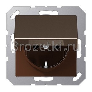 3rozetki.ru - Jung - [A1520BFKIKLMO] SCHUKO®-розетка 16 A / 250 B ~, Термопласт (ударопрочный) лакиров., цвет мокко.