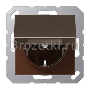 3rozetki.ru - Jung - [A1520BFKLMO] SCHUKO®-розетка 16 A / 250 B ~, Термопласт (ударопрочный) лакиров., цвет мокко.