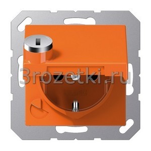 3rozetki.ru - Jung - [A1520BFKLSLO] SCHUKO®-розетка 16 A / 250 B ~, Термопласт (ударопрочный) блестящий, оранжевый.