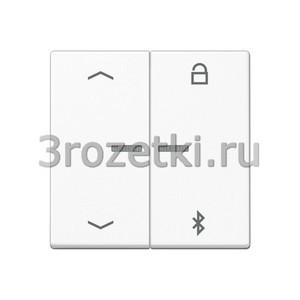 3rozetki.ru - Jung - [A1751BFPBTWW] Таймер универсальный Bluetooth «стрелки», Термопласт (ударопрочный) блестящий, белый.