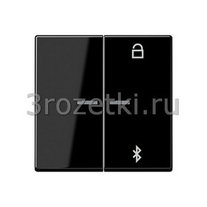 3rozetki.ru - Jung - [A1751BTSW] Таймер универсальный Bluetooth, Блестящий дуропласт (устойчив к механическим повреждениям), чёрный.