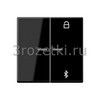 [A1751BTSW] Таймер универсальный Bluetooth, Блестящий дуропласт (устойчив к механическим повреждениям), чёрный <Jung>