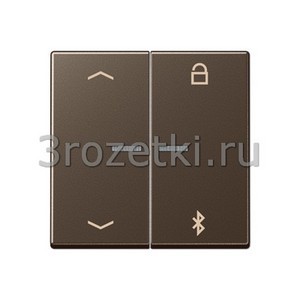 3rozetki.ru - Jung - [A1751PBTMO] Таймер универсальный Bluetooth «стрелки», Дуропласт лакиров., цвет мокко.