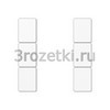 [A503TSAWW] Набор накладок 3 группы, Термопласт (ударопрочный) блестящий, белый <Jung>