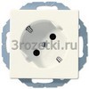 [A520-45] Штепсельная розетка SCHUKO 16A 250V~ , угол наклона 45 °, слоновая кость <Jung>