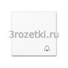 [A590BFKWW] Клавиша с символом «звонок», Термопласт (ударопрочный) блестящий, белый <Jung>