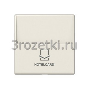 3rozetki.ru - Jung - [A590CARD] Накладка карточного выключателя (без механизма), Термопласт (ударопрочный) блестящий, слоновая кость.