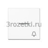 [A590KO5KWW] Клавиша с символом «звонок» и окошком, Блестящий дуропласт (устойчив к механическим повреждениям), б <Jung>