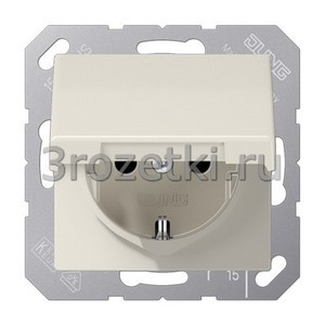 3rozetki.ru - Jung - [ABAS1520KL] SCHUKO®-розетка 16 A / 250 B ~, Блестящий дуропласт (устойчив к механическим повреждениям) – антибак.