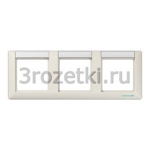 3rozetki.ru - Jung - [ABAS5830NA] Рамка с полями для надписи 12 x 55,5 мм для горизонтальной установки, Блестящий дуропласт (устойчив .