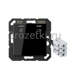 3rozetki.ru - Jung - [ACUKO5M230SW] Накладка для внешнего DND-модуля с LED-лампами, 230 В, Термопласт (ударопрочный) блестящий, чёрный.