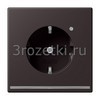 [AL1520-ODLNW] SCHUKO®-розетка 16 A / 250 B ~, Металлическое исполнение, dark (лакиров.) <Jung>