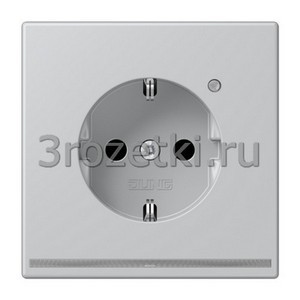 3rozetki.ru - Jung - [AL1520-OLNW] SCHUKO®-розетка 16 A / 250 B ~, Металлическое исполнение, алюминий (лакиров.).