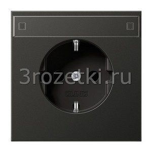 3rozetki.ru - Jung - [AL1520NAAN] SCHUKO®-розетка 16 A / 250 B ~, Металлическое исполнение, антрацит (лакиров. алюминий).