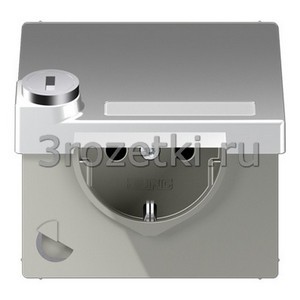 3rozetki.ru - Jung - [AL1520NAKLSL] SCHUKO®-розетка 16 A / 250 B ~, Металлическое исполнение, алюминий (лакиров.).