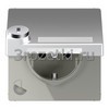 [AL1520NAKLSL] SCHUKO®-розетка 16 A / 250 B ~, Металлическое исполнение, алюминий (лакиров.) <Jung>