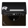 [AL1520NAKLSLD] SCHUKO®-розетка 16 A / 250 B ~, Металлическое исполнение, dark (лакиров.) <Jung>