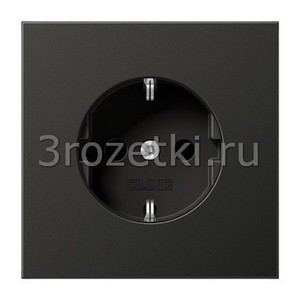 3rozetki.ru - Jung - [AL1521AN] SCHUKO®-розетка 16 A / 250 B ~, Металлическое исполнение, антрацит (лакиров. алюминий).