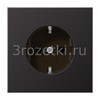 [AL1521D] SCHUKO®-розетка 16 A / 250 B ~, Металлическое исполнение, dark (лакиров. алюминий) <Jung>