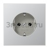 [AL1521KI] SCHUKO®-розетка 16 A / 250 B ~, Металлическое исполнение, алюминий <Jung>